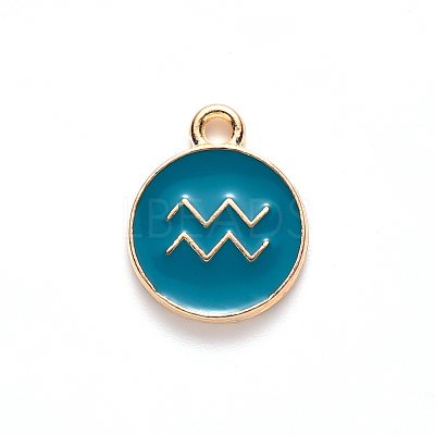 Alloy Enamel Pendants ENAM-S124-01A-05J-1