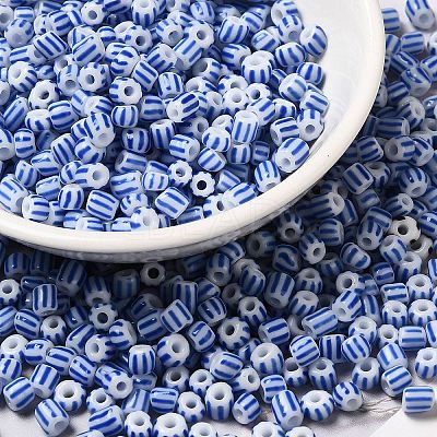 6/0 Opaque Colours Seep Glass Seed Beads X-SEED-F003-04A-02-1