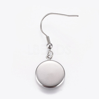 Stainless Steel Dangle Earrings EJEW-WH0001-A03-1