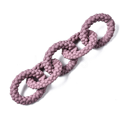 Spray Painted CCB Plastic Linking Rings CCB-Q091-011D-1