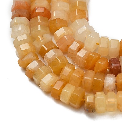 Natural Yellow Aventurine Beads Strands G-G317-A05-3x6mm-1
