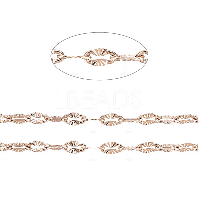 Ion Plating(IP) 304 Stainless Steel Textured Dapped Chains CHS-D004-02RG-1