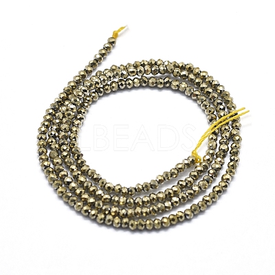 Electroplate Glass Beads Strands GLAA-F079-A-FP06-1