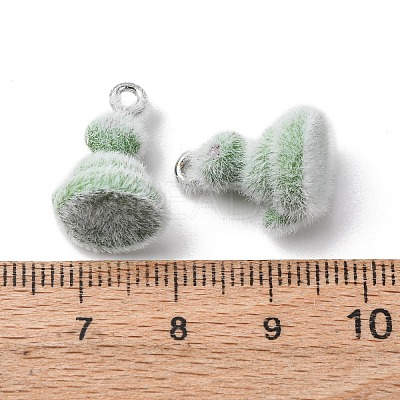Animal Flocking Resin Pendants LS-RESI-A049-03D-1