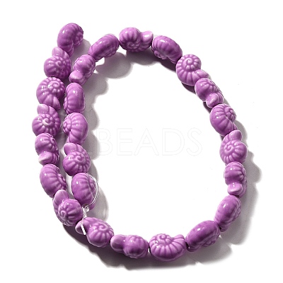 Handmade Porcelain Beads Strands PORC-I028-02F-1