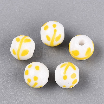 Handmade Porcelain Beads PORC-N012-12-1