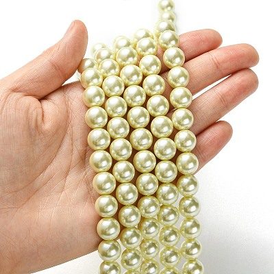 Grade A Glass Pearl Beads HY-J001-10mm-HX003-1