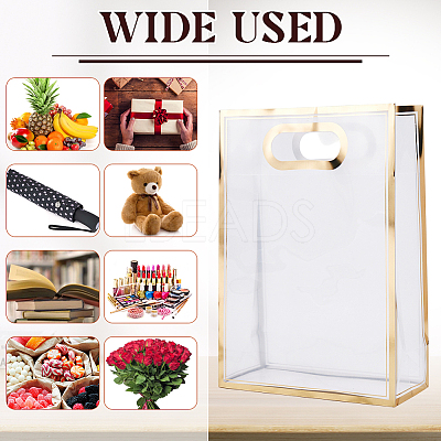 12Pcs Rectangle Plastic Gift Bags ABAG-SP0001-07D-1