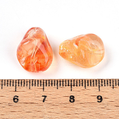 Transparent Acrylic Beads TACR-T028-44E-1