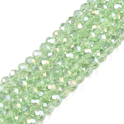 Electroplate Glass Beads Strands EGLA-A044-T4mm-B09-1