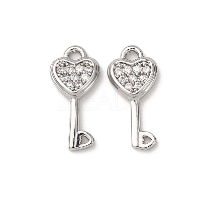 Brass Micro Pave Cubic Zirconia Pendants ZIRC-L105-05A-P-1