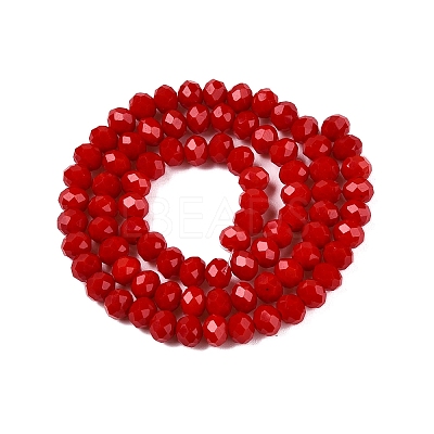 Opaque Solid Color Imitation Jade Glass Beads Strands LS-EGLA-A044-P6mm-D15-1