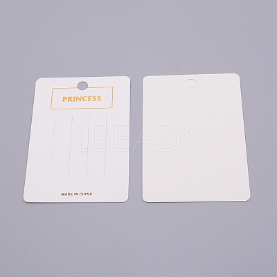 Paper Jewelry Display Cards CDIS-WH0016-02-1