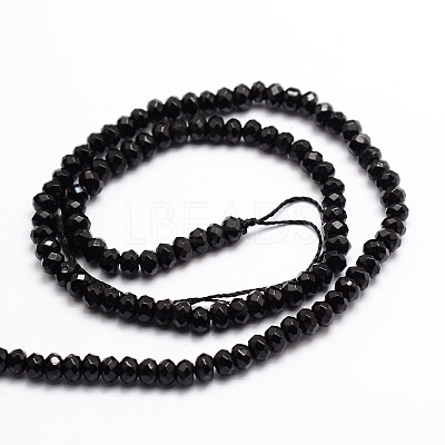 Dyed Natural Malaysia Jade Rondelle Beads Strands G-E316-2x4mm-08-1