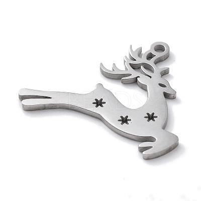 Christmas Theme Anti-Tarnish 304 Stainless Steel Pendants STAS-R003-04P-06-1