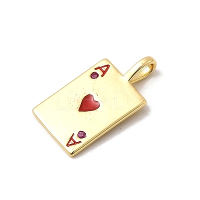 Rack Plating Brass Pendants KK-A268-01G-04-1