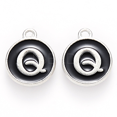 Platinum Plated Alloy Charms ENAM-S118-02Q-P-1