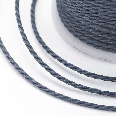 Round Waxed Polyester Cord YC-G006-01-1.0mm-17-1