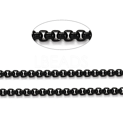Spray Painted Brass Box Chains CHC-L039-45I-1