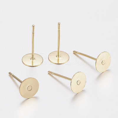 304 Stainless Steel Stud Earring Findings A-STAS-H436-24-8mm-1