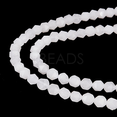 2 Strands Natural White Agate Beads Strands G-AR0005-43B-1