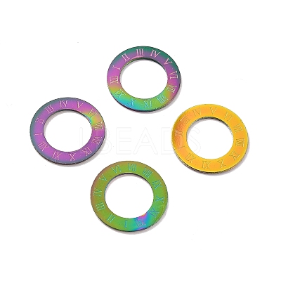 Ion Plating(IP) 304 Stainless Steel Linking Rings LS-STAS-P306-02B-MC-1