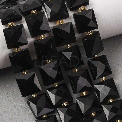 Natural Obsidian Beads Strands G-F839-A33-01-1