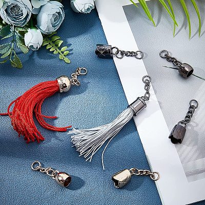 32Pcs 8 Style Alloy Curb Chain Extender FIND-WR0003-33-1