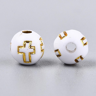 Plating Acrylic Beads PACR-Q113-01-1