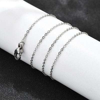 Non-Tarnish 304 Stainless Steel Cable Chain Necklaces X-NJEW-P248-01P-1