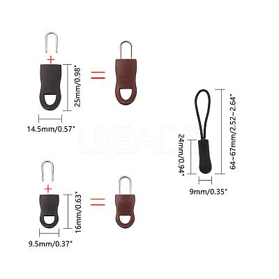 Plastic Zipper Pull Charms FIND-PH0015-73-1
