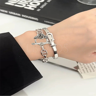 Tibetan Style Flower Toggle Clasps FIND-LP0007-43-1