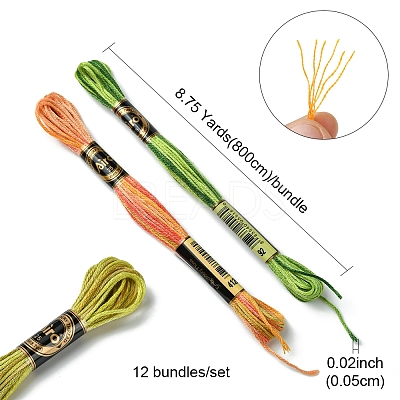 6-Ply Polyester Embroidery Floss OCOR-FZ0001-01A-1