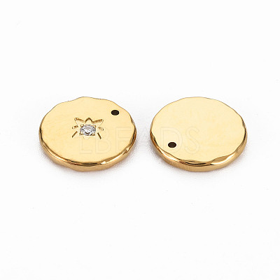 Ion Plating(IP) 304 Stainless Steel Charms X-STAS-N097-091LG-NR-1