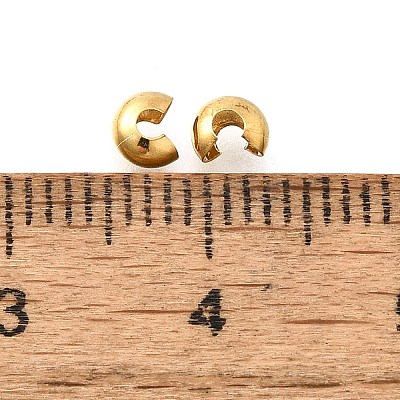 304 Stainless Steel Crimp Beads Covers X-STAS-P239-34G-03-1