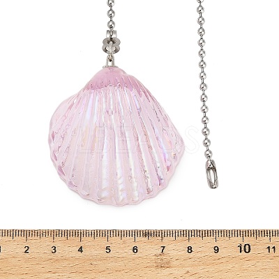 Glass Charms Ceiling Fan Pull Chain Extenders HJEW-H064-01B-P-1