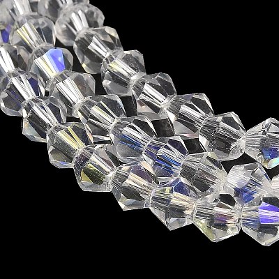 Transparent Electroplate Glass Beads Strands LS-EGLA-A039-T3mm-L13-1