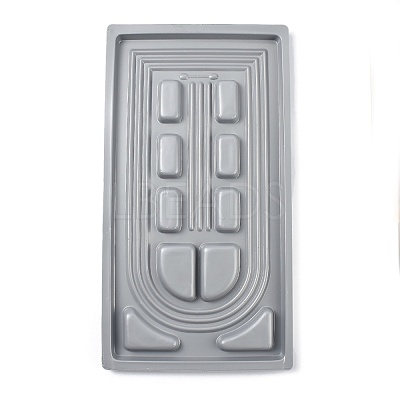Plastic Necklace Design Board with Flocking TOOL-H001-1-1