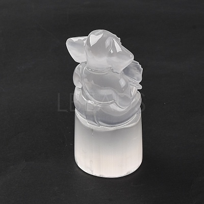 Natural Selenite Figurines DJEW-Q006-01D-1