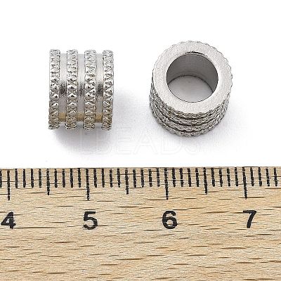 303 Stainless Steel European Beads STAS-B078-01P-01-1