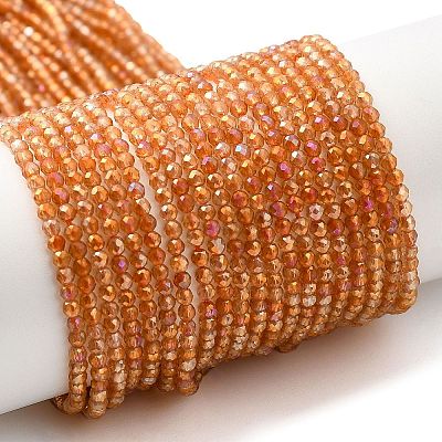 Electroplate Transparent Glass Beads Strands LS-GLAA-H021-01A-FR06-1