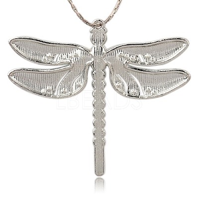 Alloy Enamel Dragonfly Big Pendants ENAM-L034-02P-1