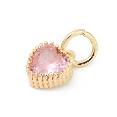 Brass Micro Pave Cubic Zirconia Pendants KK-H204-01KCG-02-1