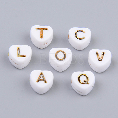 Electroplate Opaque Acrylic Beads X-MACR-S273-38-1