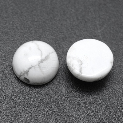 Synthetic Howlite Cabochons G-E492-H-12-1