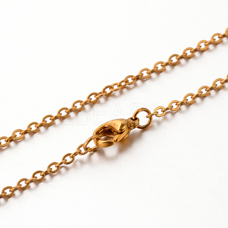 304 Stainless Steel Cable Chain Necklace LS-STAS-M174-026G-1