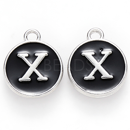 Platinum Plated Alloy Charms X-ENAM-S118-02X-P-1