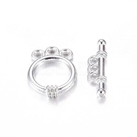 Tibetan Style Alloy Toggle Clasps K0P3A022-1