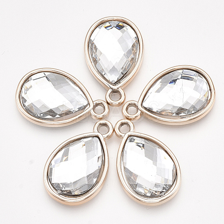 UV Plating Acrylic Pendants OACR-T005-84KC-09-1
