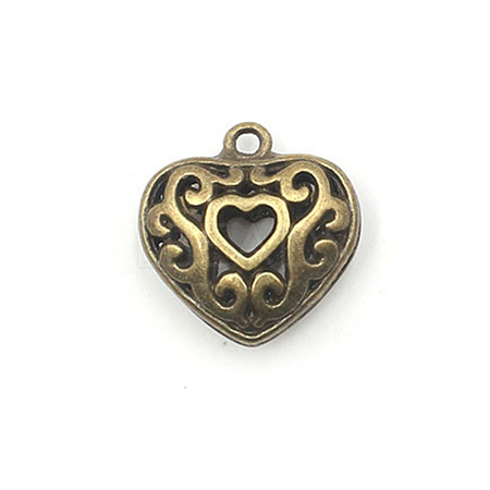 Heart Theme Tibetan Style Alloy Pendants PW-WG8919A-03-1